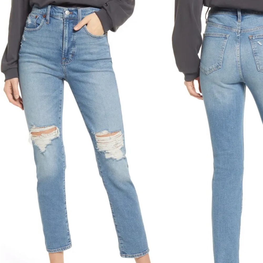 Madewell The Perfect High Waist Ripped Jeans